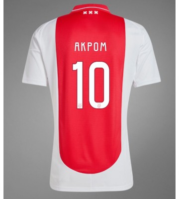 Ajax Chuba Akpom #10 Primera Equipación 2024-25 Manga Corta